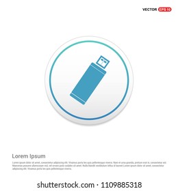 Usb Icon Hexa White Background icon template - Free Vector Icon