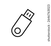 USB icon illustrating data storage, device access, digital connectivity, backup management, and portable memory tools for technology interfaces.