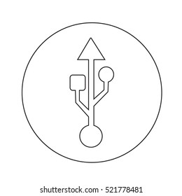 usb icon illustration design