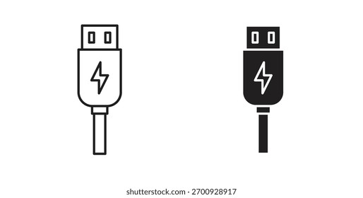 USB-Symbolzeile. eps 10, Vektorgrafik