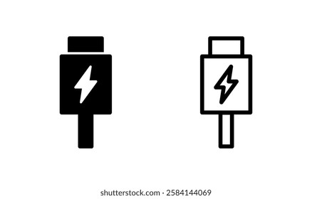 Usb icon logo design. Flash disk sign and symbol. flash drive sign. usb charging