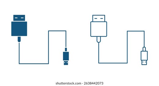 Usb icon logo design. Flash disk sign and symbol. flash drive sign. eps 10