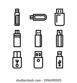 usb icon or logo isolated sign symbol vector illustration - Collection of high quality black style vector icons

