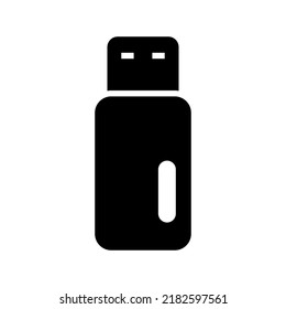 icono usb o logotipo símbolo de signo aislado ilustración vectorial - iconos vectoriales de estilo negro de alta calidad
