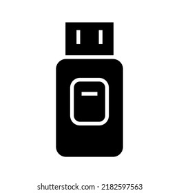 icono usb o logotipo símbolo de signo aislado ilustración vectorial - iconos vectoriales de estilo negro de alta calidad
