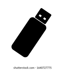 usb icon on white background