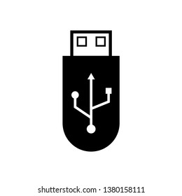 
USB Icon. Plug or Connector Illustration As A Simple Vector Sign & Trendy Symbol for Design and Websites, Presentation or Application.