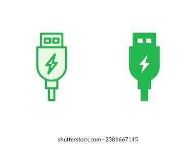 Usb icon set. Flash disk icon vector