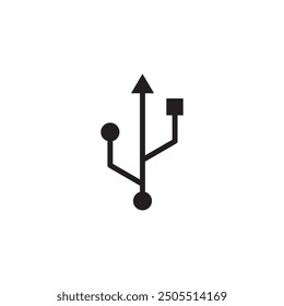 USB-Symbolsatz-Illustration. Flash-Disk-Zeichen trendy Stil Illustration für Web und App auf weißem Hintergrund..eps