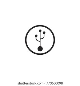 usb icon. sign design