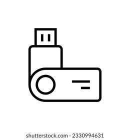 diseño simple de icono usb en fondo blanco