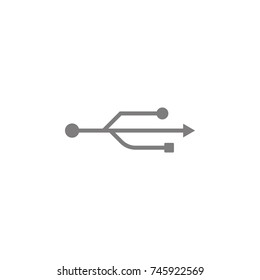 usb icon Simple web black icon, can be used as web element icon on white background