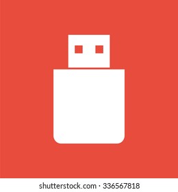 USB icon. Storage icon. Flash drive icon.