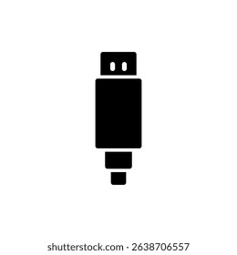 Usb icon symbol for apps and websites. usb charging. Flash disk sign and symbol. flash drive sign.