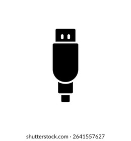 Usb icon symbol for apps and websites. usb charging. Flash disk sign and symbol. flash drive sign.
