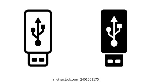 USB Icon. symbol for mobile concept and web design. vector illustration