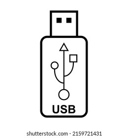 USB icon technology, connect device sign, electronic portable symbol ,vector illustration media .