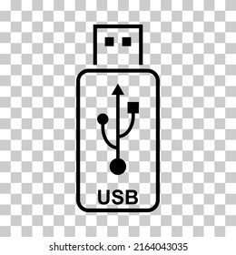 USB icon technology, connect device sign, electronic portable symbol ,vector illustration media .