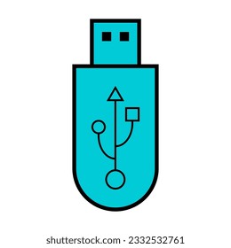USB icon technology, connect device sign, electronic portable symbol ,vector illustration media .