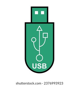 USB icon technology, connect device sign, electronic portable symbol ,vector illustration media .