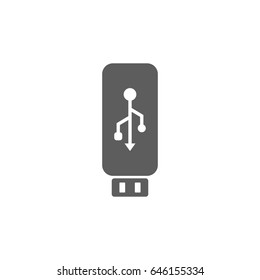 USB icon in trendy flat style isolated on white background. Symbol for your web site design, logo, app, UI. Vector illustration, EPS