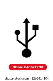 Usb icon, Vector