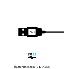 Usb icon vector