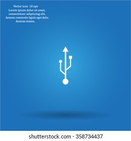usb icon - vector