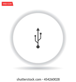 usb icon - vector