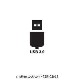 usb icon - vector