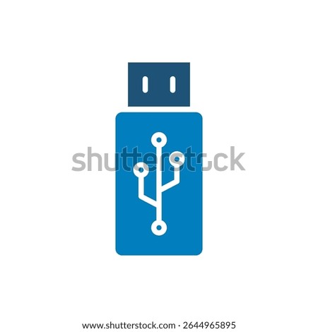 USB icon vector design in trendy style