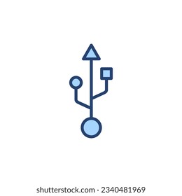 Usb icon vector. Flash disk sign and symbol. flash drive sign.