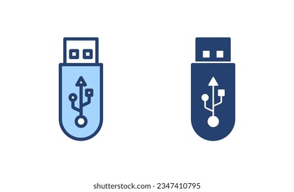 Usb icon vector. Flash disk sign and symbol. flash drive sign.
