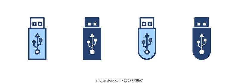 Usb icon vector. Flash disk sign and symbol. flash drive sign.