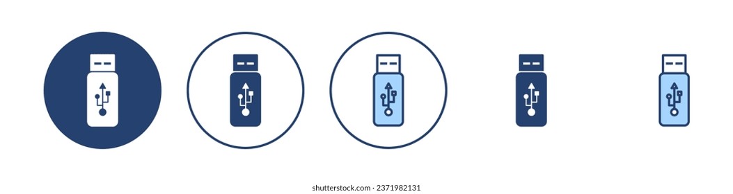 Usb icon vector. Flash disk sign and symbol. flash drive sign.