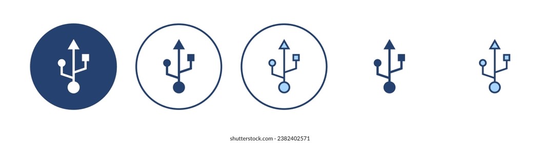Usb icon vector. Flash disk sign and symbol. flash drive sign.