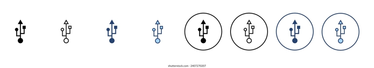 Usb icon vector. Flash disk sign and symbol. flash drive sign.