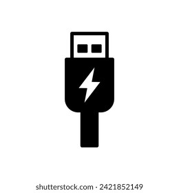 Usb icon vector. Flash disk icon vector