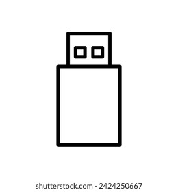 Usb icon vector. Flash disk icon vector
