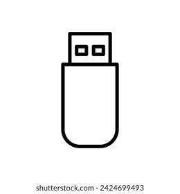 Usb icon vector. Flash disk icon vector