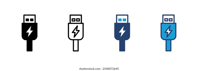 Vetor de ícone Usb. Vetor de ícone de disco Flash