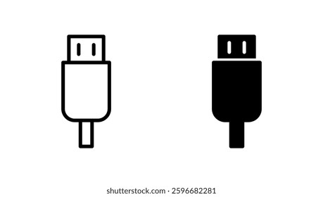 Usb icon vector. Flash disk sign and symbol. flash drive sign.