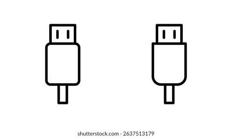 Usb icon vector. Flash disk sign and symbol. flash drive sign.