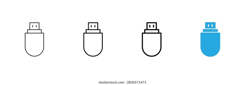 Usb icon vector. Flash disk sign and symbol. flash drive sign.