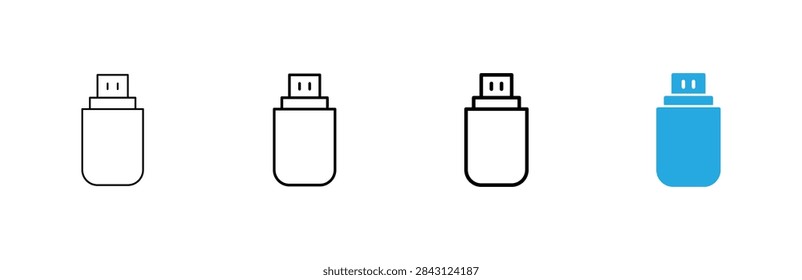 Usb icon vector. Flash disk sign and symbol. flash drive sign.
