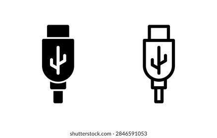Usb icon vector. Flash disk icon. flash drive. usb charging