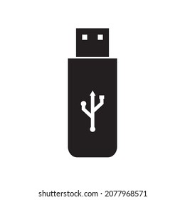 USB-Icon-Vektorgrafik. Flash Drive Symbol