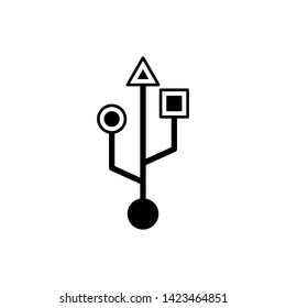 USB icon vector illustration - vector
