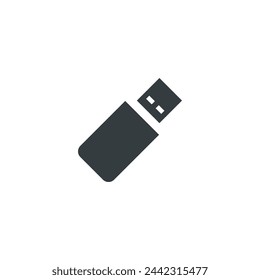 USB icon, USB vector illustration