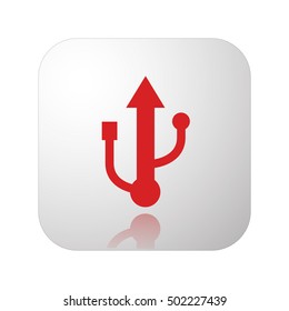 Usb icon . Vector illustration